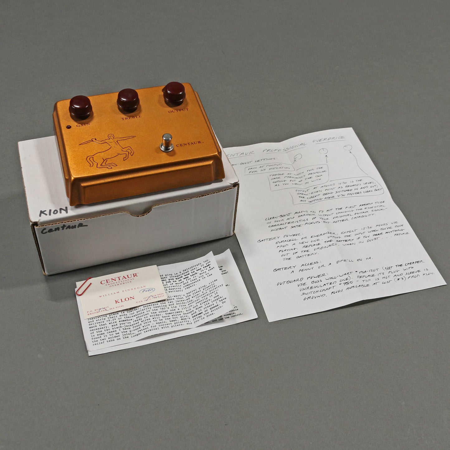 Klon Centaur Professional Overdrive (Gold Horsie)