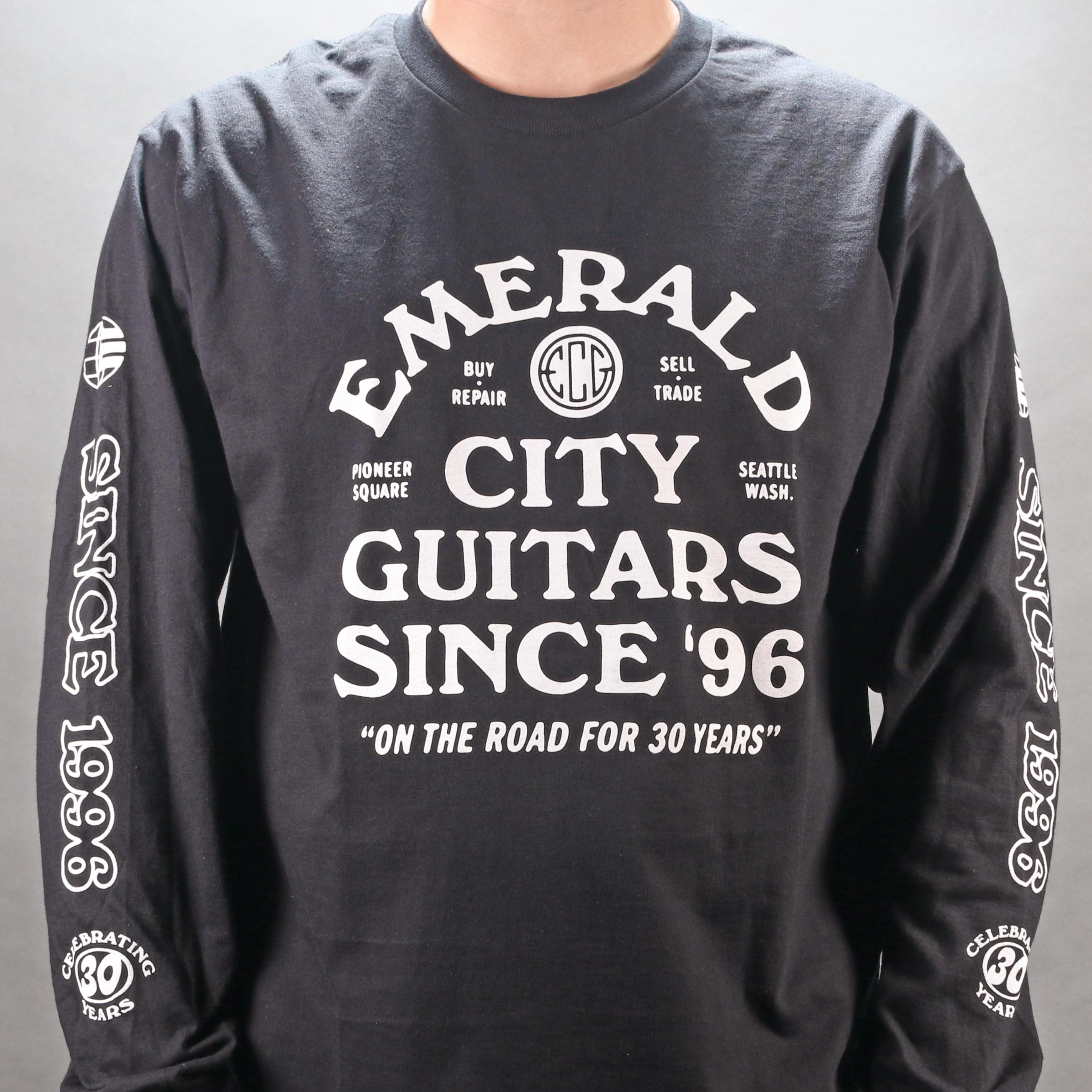 ミュージシャン 10th anniversary Long Sleeve T-shirt 30th Anniversary T-Shirt Long Sleeve – Emerald City Guitars