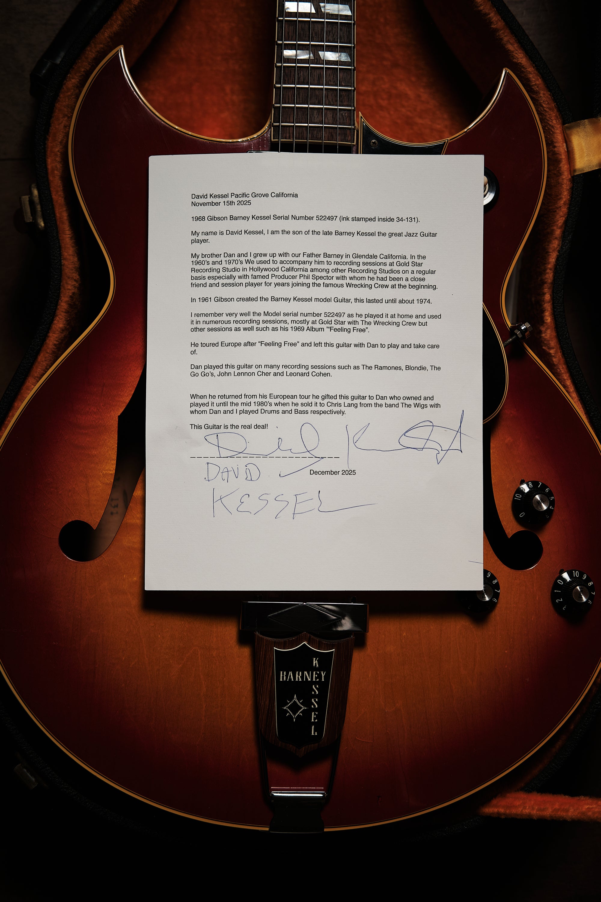 1968 Gibson Barney Kessel Regular [*Owned by Barney Kessel!]