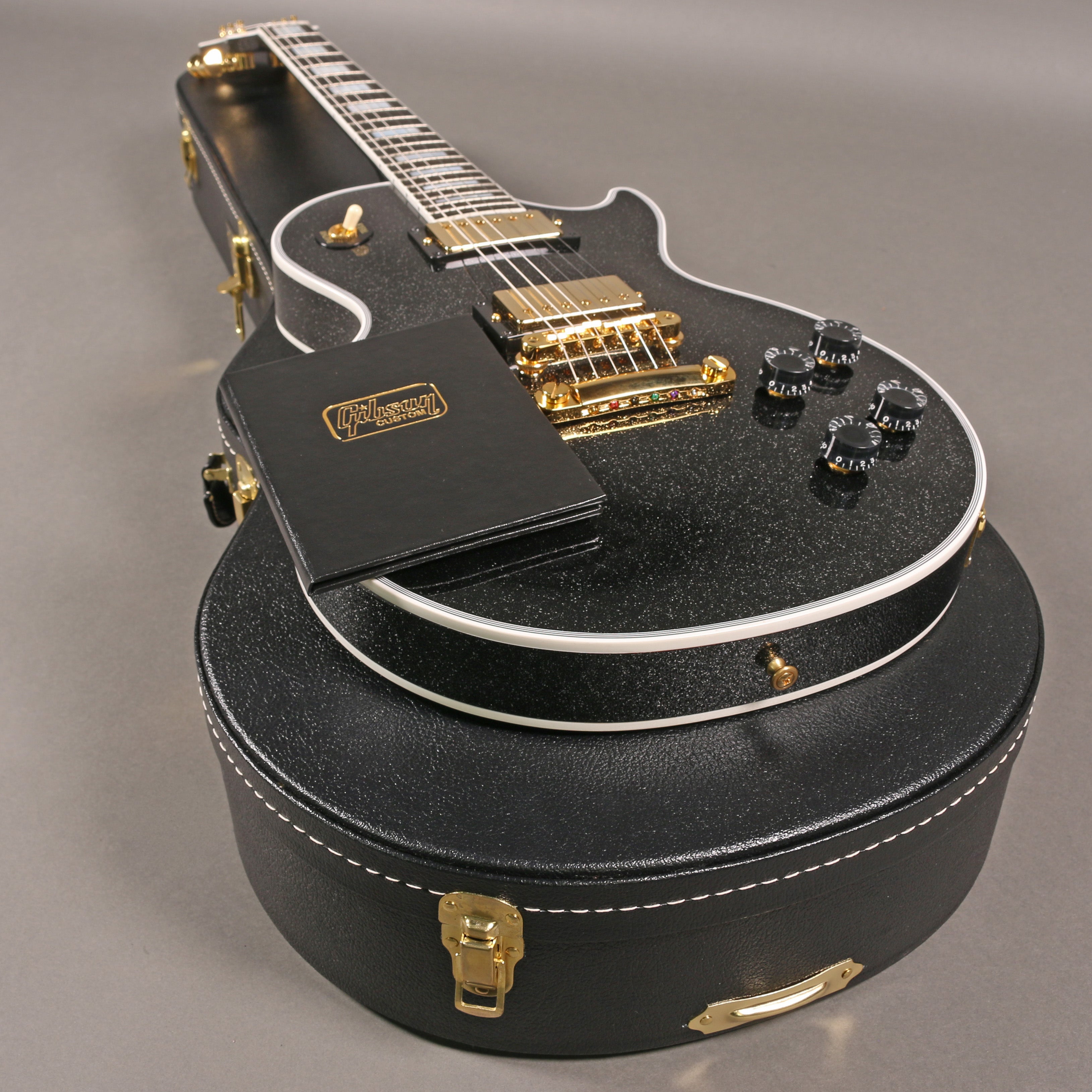 2025 Gibson Les Paul Custom Black Sparkle – Emerald City Guitars