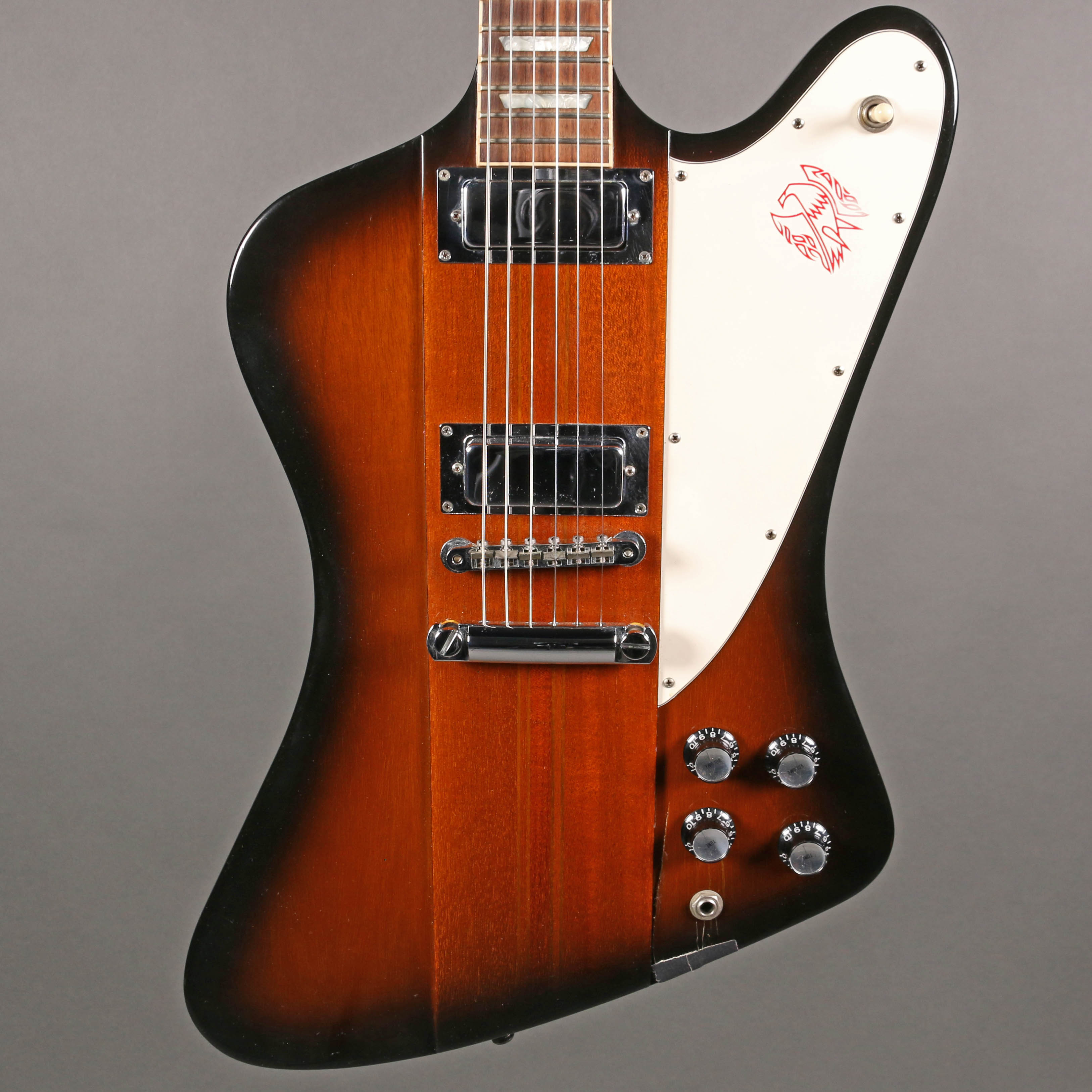 在庫あ低価Gibson Firebird V 2001年製 （Vintage Sunburst） ギブソン ファイヤーバード バンジョーペグ (リアPUダンカンSH-5へ交換) ◎ 65E39-1 ギブソン