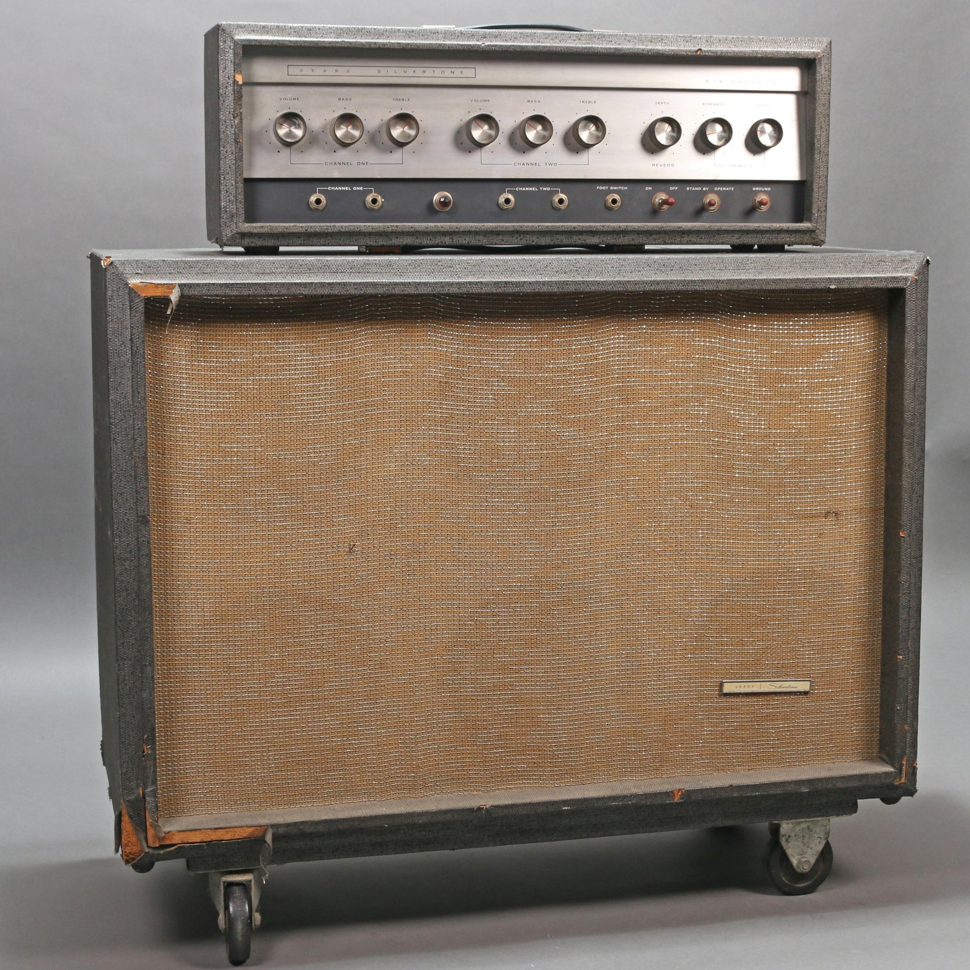 1960s Silvertone Model 1485 &amp; 6x10" Cabinet
