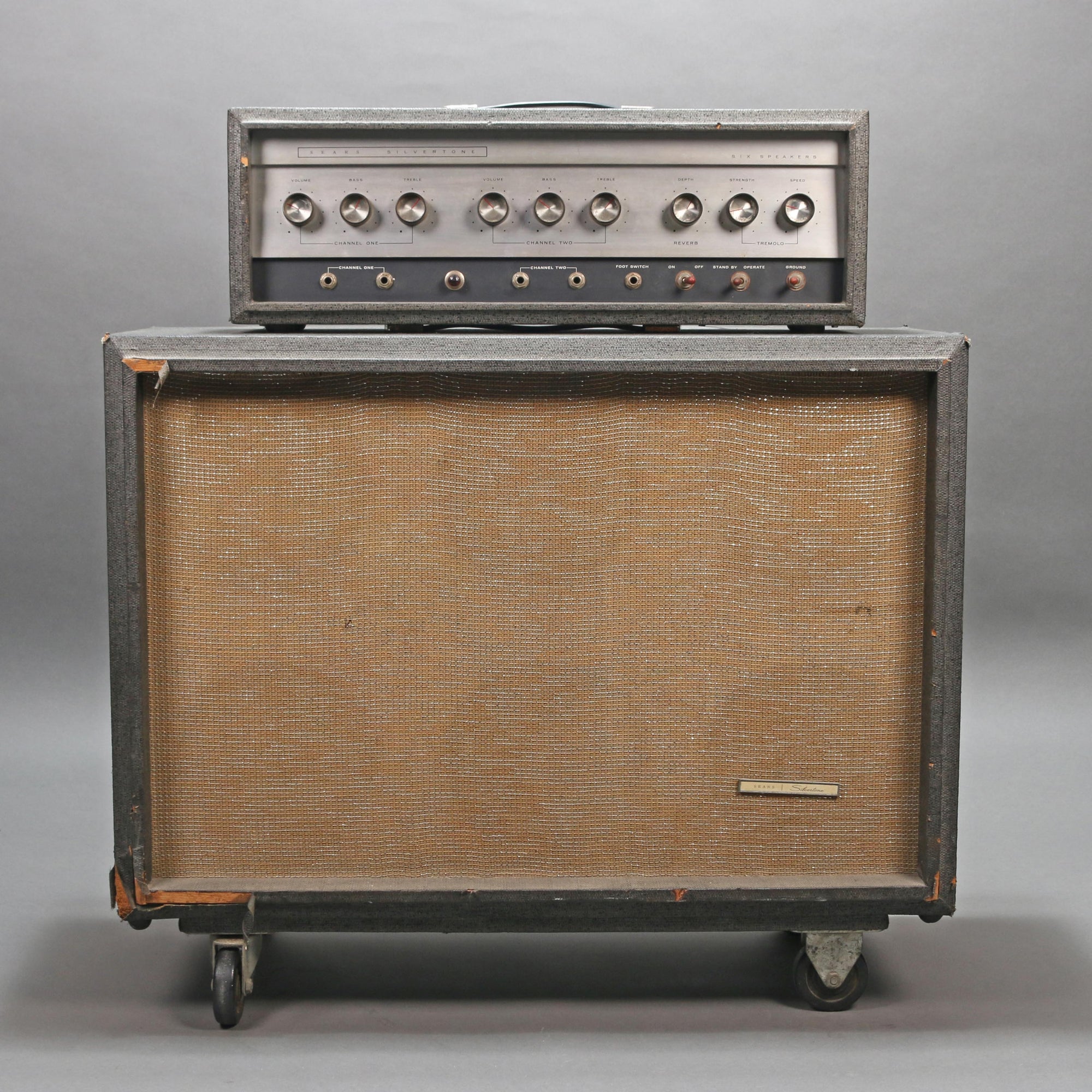 1960s Silvertone Model 1485 &amp; 6x10" Cabinet