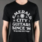 Emerald City Guitars 25th Anniversary T-Shirt Black
