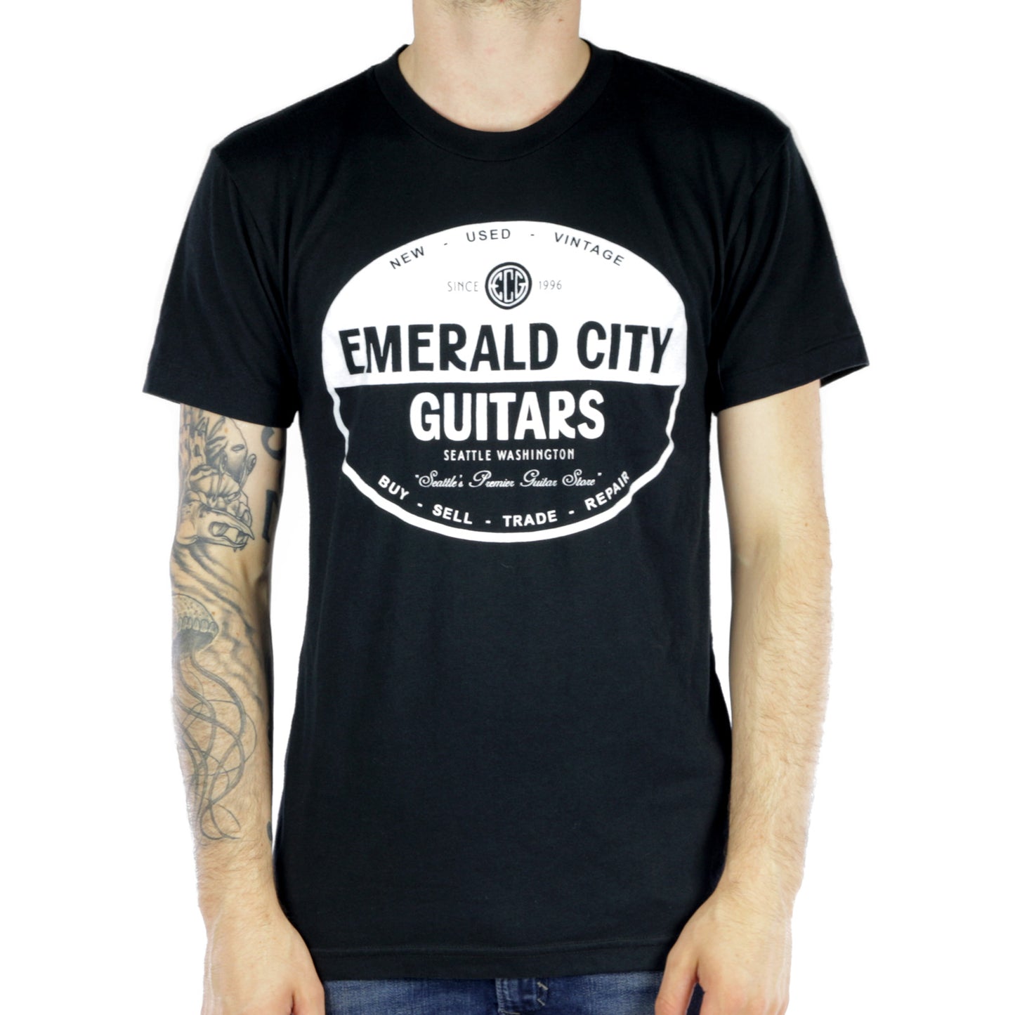 Emerald City Guitars Logo T-Shirt Black